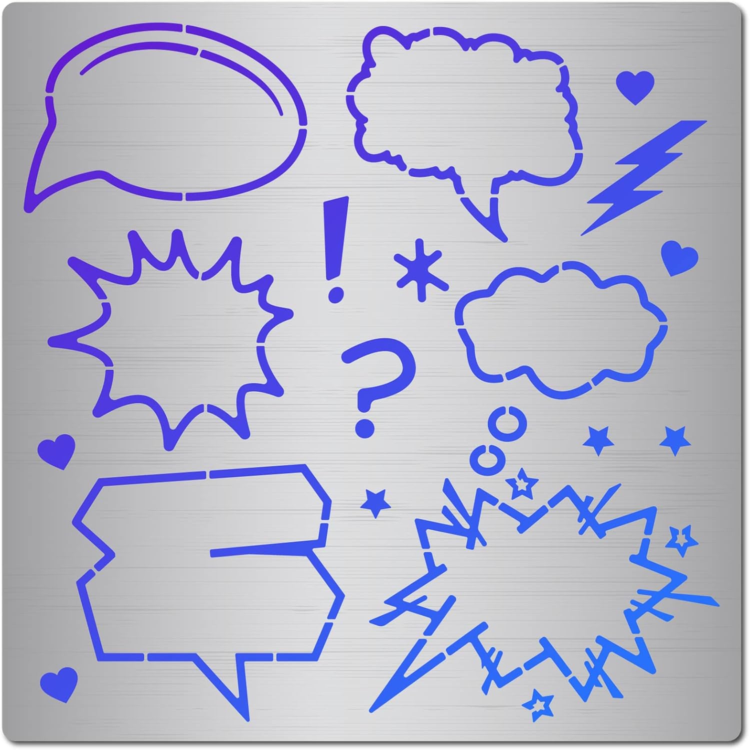 GORGECRAFT Comic Stencil Plantilla Cuadro de Diálogo