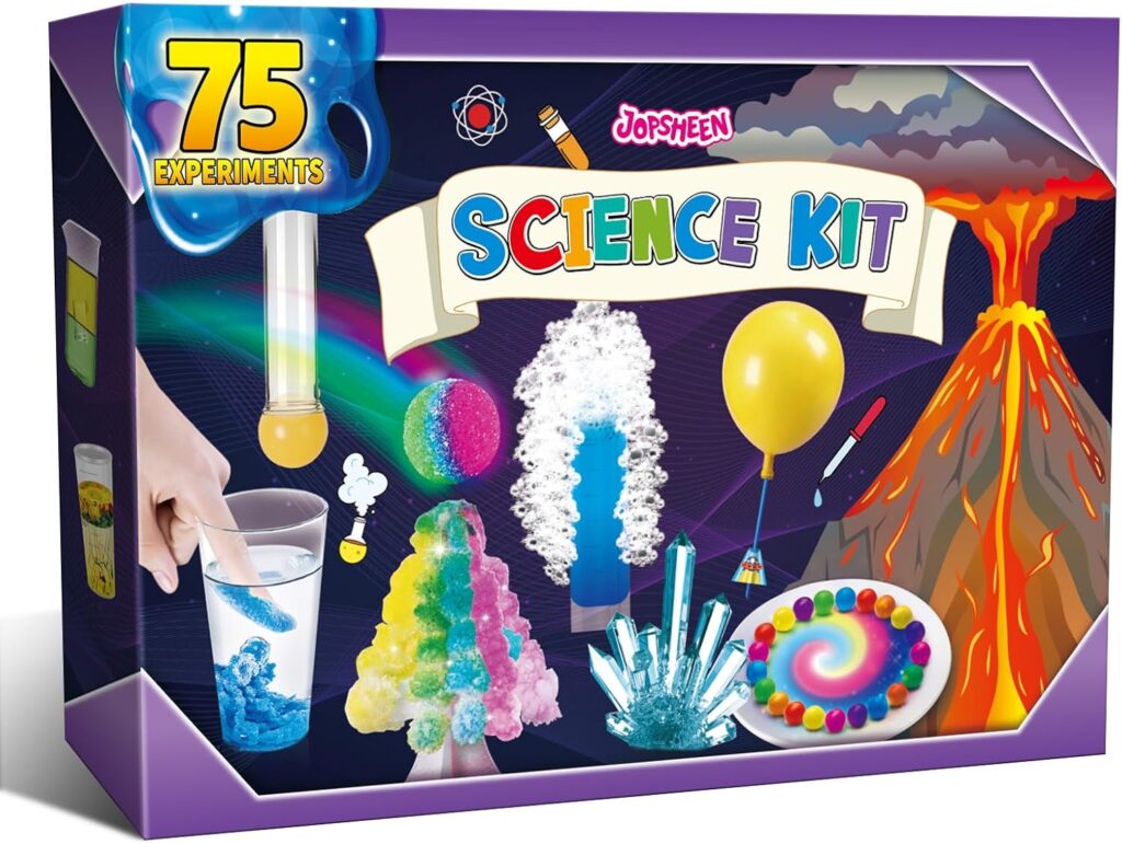 JOPSHEEN Kit de Ciencia de 75 experimentos para niños