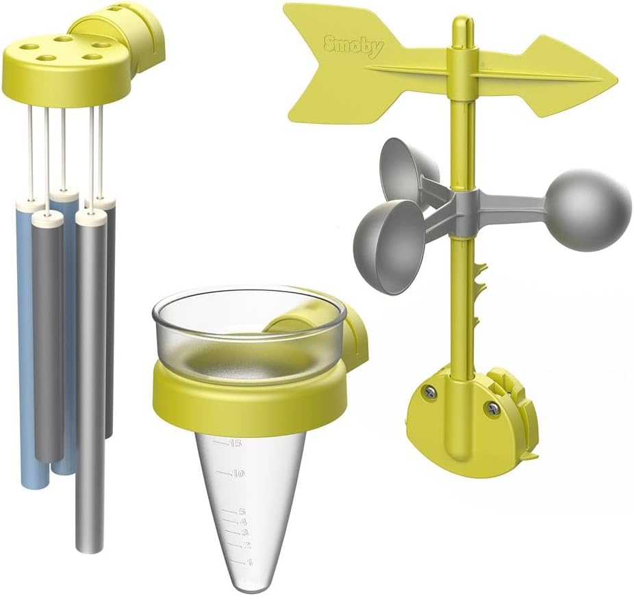 Kit Meteorológico con Carrillón, Veleta y Pluviómetro