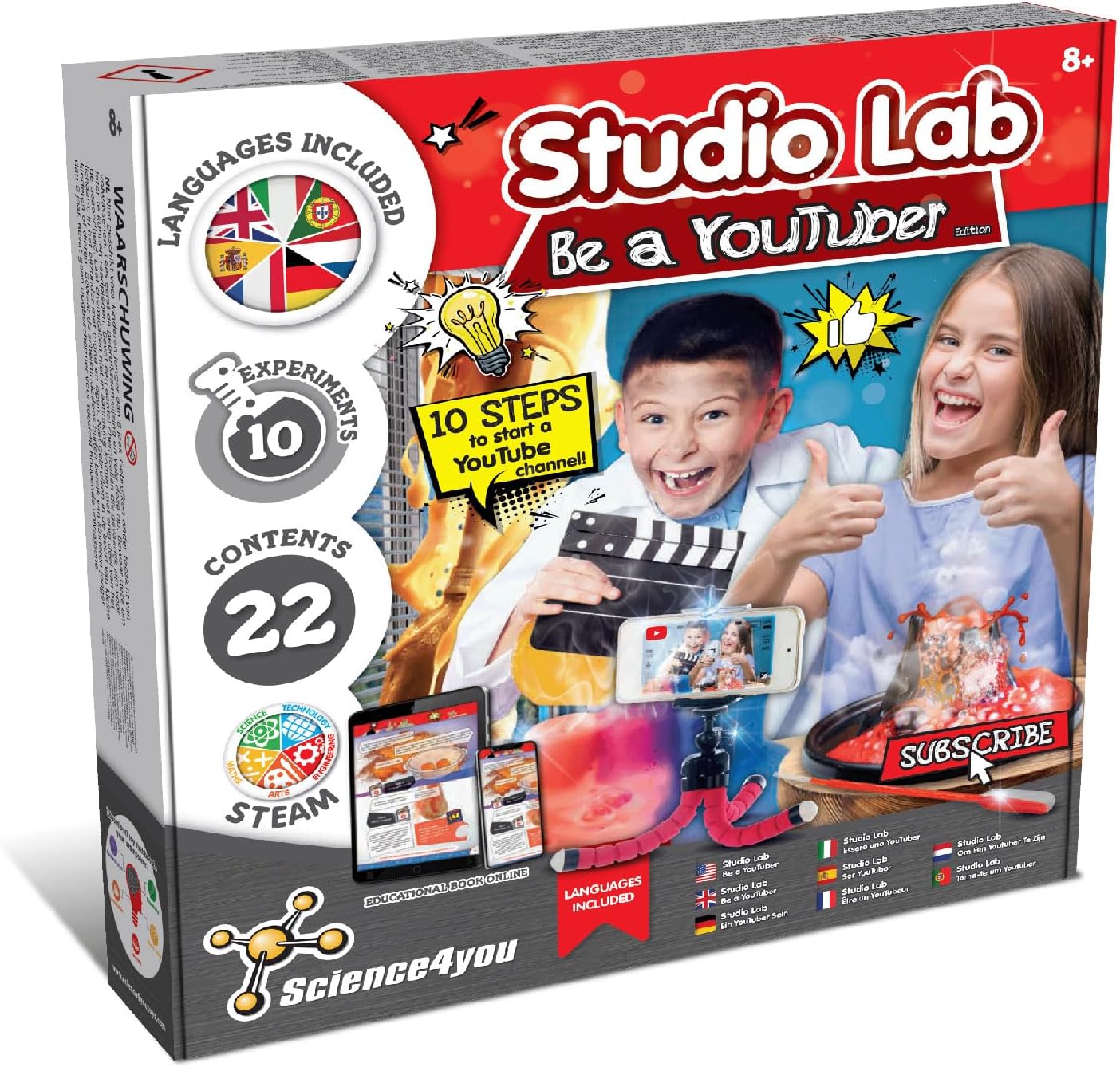 Science4you - Hazte Youtuber, Kit Cientifico para Niños +8 Años