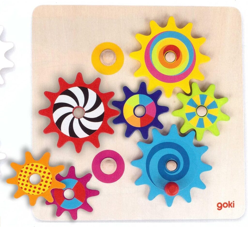 GOKI 58530 - Juego De Los Engranajes (8 Piezas) (Madera)