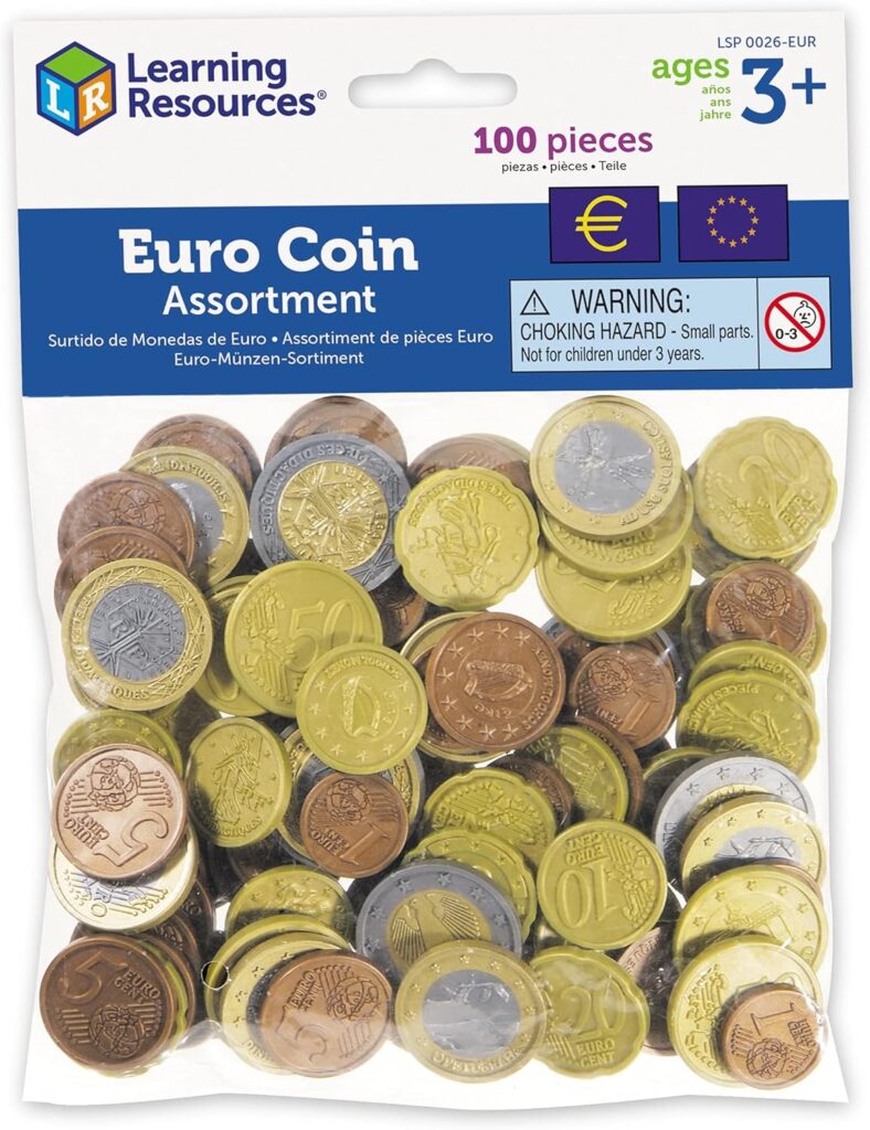 Learning Resources Juego de Monedas Euro