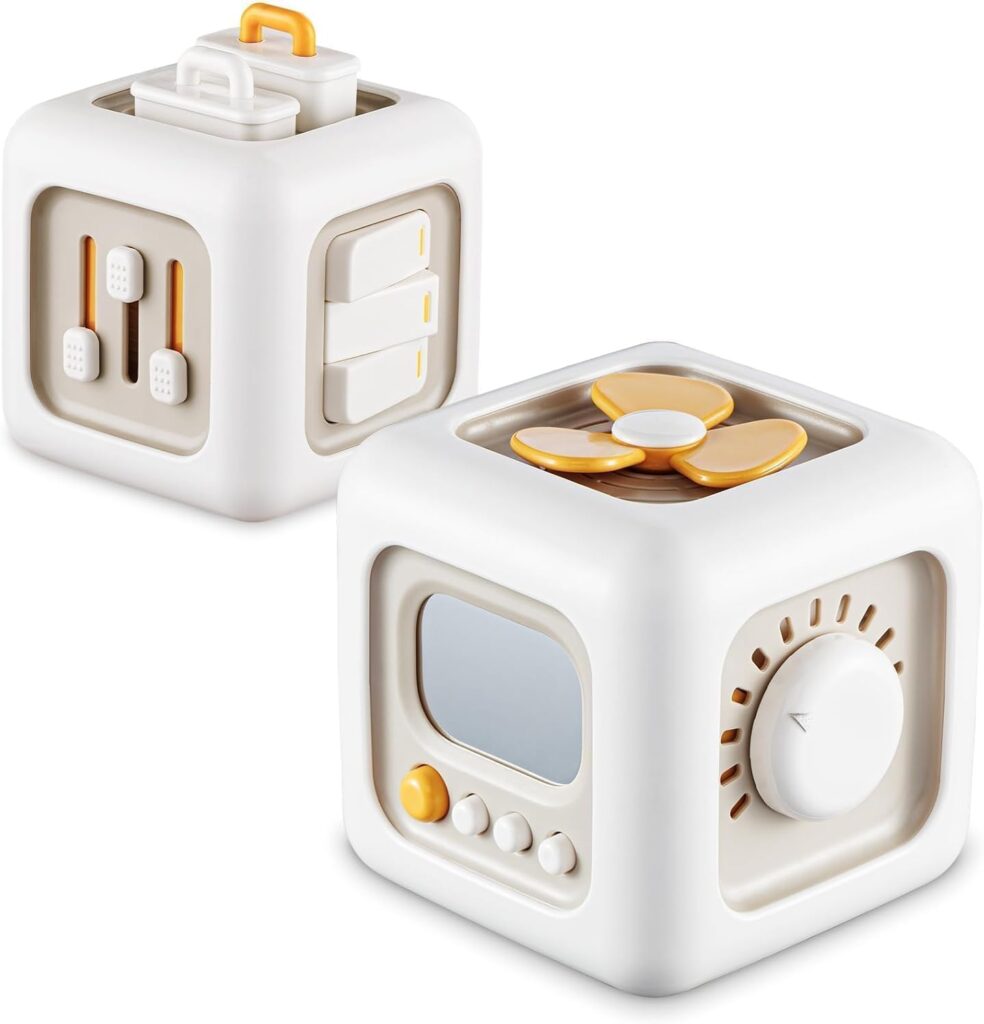 VORENUS Cubo sensorial de actividades Montessori 6 en 1